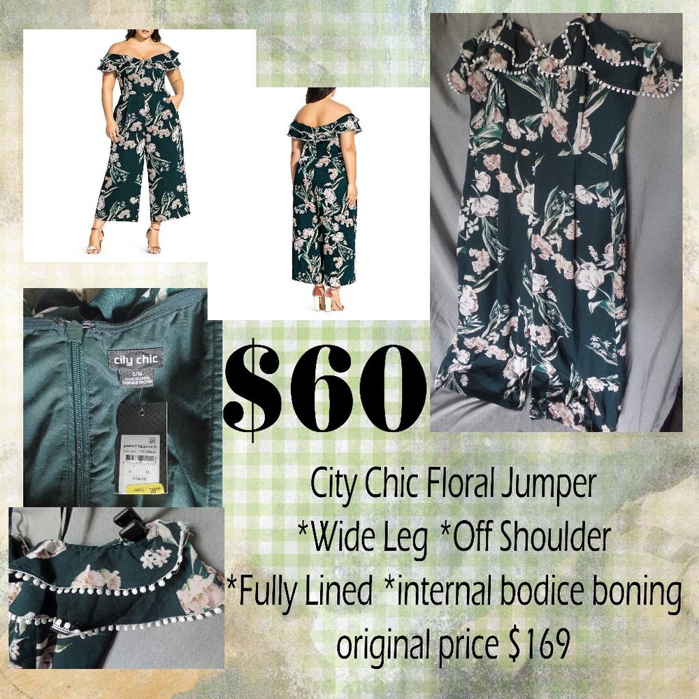 City Chic Floral Jumper